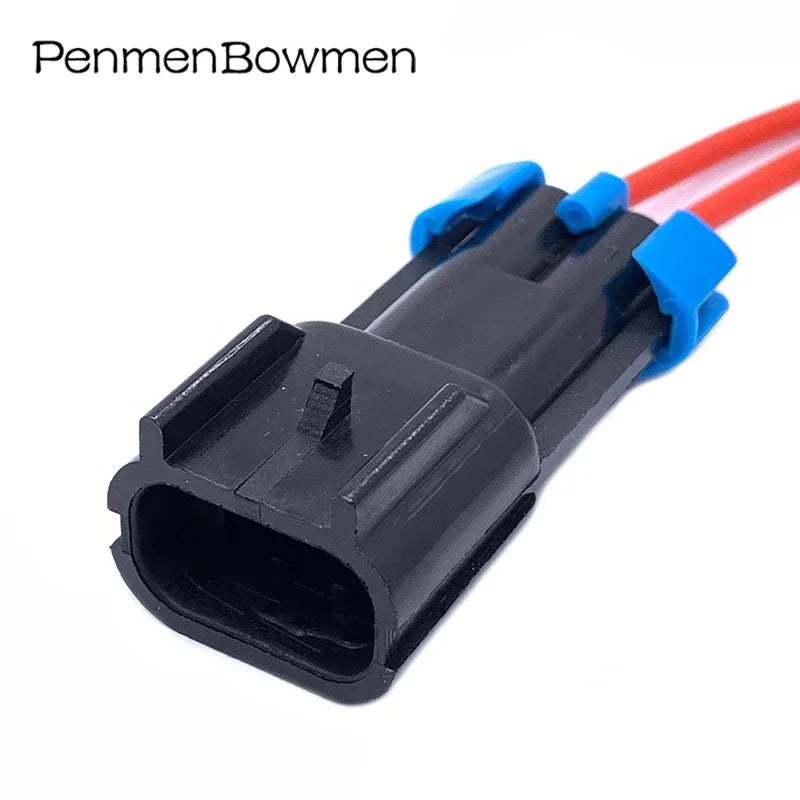 2 Pin 15300027 GM Weather Pack Sensor Fan Plug Auto Waterproof Electrical Cable Connectors Wire Harness 15300002