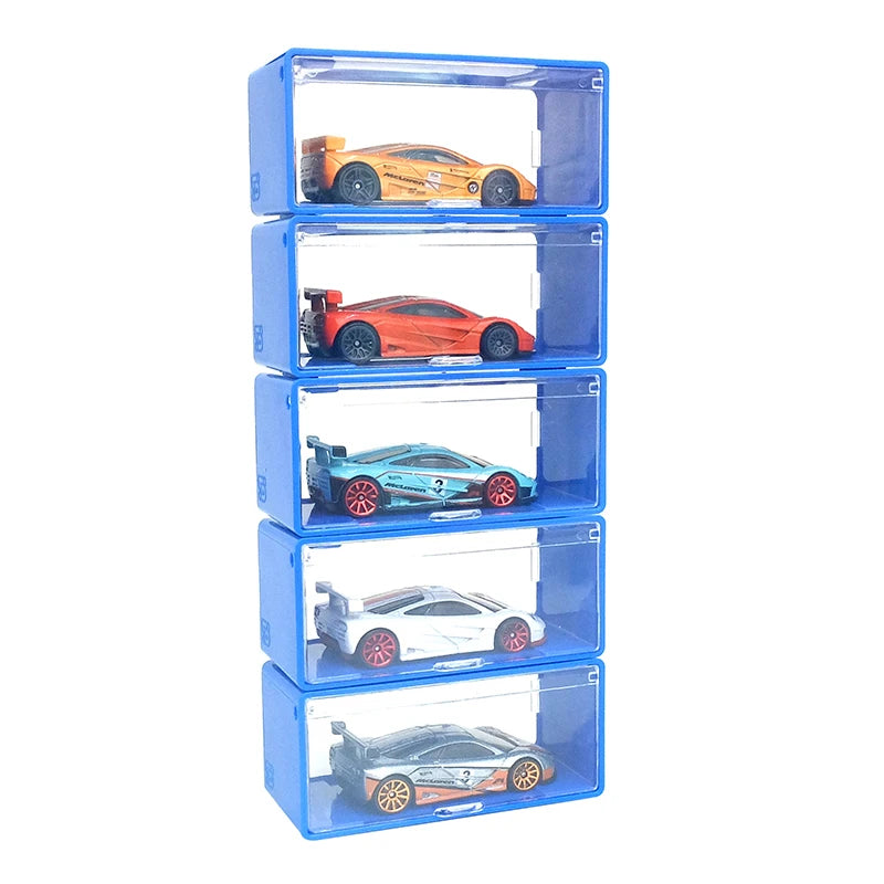 1Pcs Transparent Dustproof Stackable Storage Box Without Car Diecast Model Car Display Box Children Alloy Car Model Storage Box