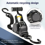Retractable Auto Ratchet Strap Automatic Shrink Bundle Tape Retractable Belts For Motorcycles Convenience Luggage Straps