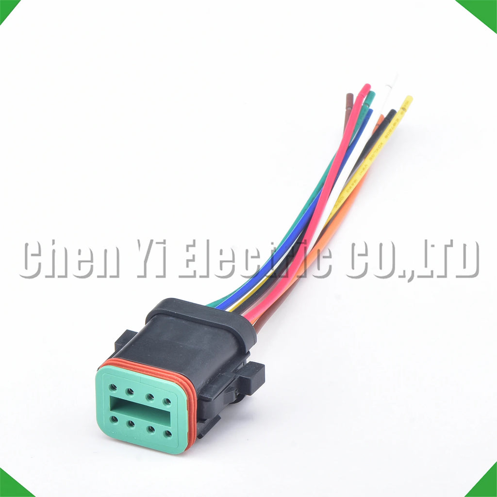 8 Pin Automotive Connectors Wire harness Plug For Deutsch DT06-8S DT04-8P DT06-8S-E005 ...