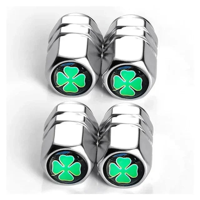 4Pcs Tire Valve Stem Caps, Universal Car Wheel Air Valve Dust Proof Covers for Cars, Trucks, SUVs, Bikes and Motorcycles Amagi