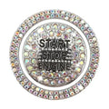 Car One-click Start Button Interior Engine Ignition Start Stop Button Protective Cover Crystal Decoration Car Accessories amagi