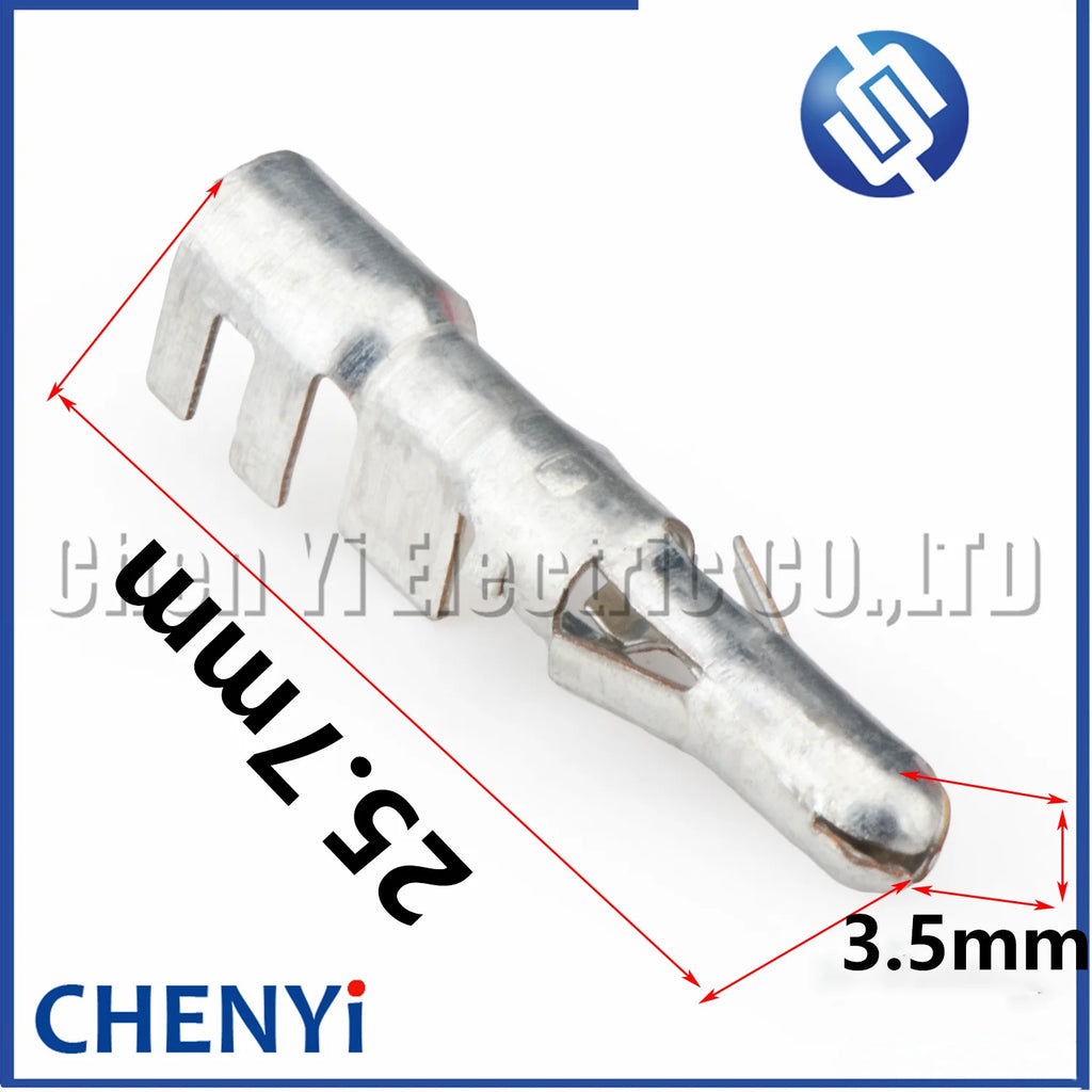50 Pcs Car Splice Wire Terminal Auto Crimp Terminals Brass Plug Pin 925714-1 For 9800680 9800681 620351129 925662-2 925660-2