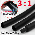 10/50/100/200M 3:1 Heat Shrink Tube With Glue Thermoretractile Heat Shrinkable Tubing Dual Wall Heat Shrink Tubing 2.4MM-25.4MM