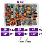 DT Series Deutsch Waterproof Connector Kit Repair Tool Portable Box Suit DT06-2/3/4/6/8/12S DT04-2/3/4/6/8/12P Terminal & Pliers