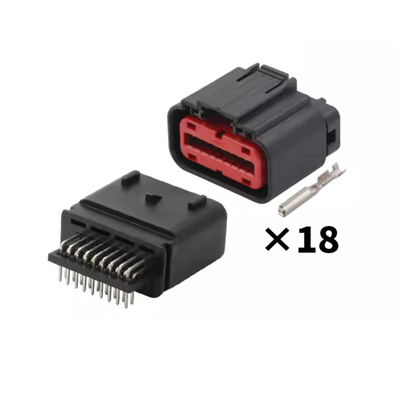 The 18-hole air flowmeter plug connector sheath with terminals DJ7182A-1-21 is suitable