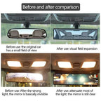Universal Panoramic Convex Rearview Mirror, Interior Clip-on Wide Angle Rear View Mirror To Reduce Blind Spot Effectively Amagi