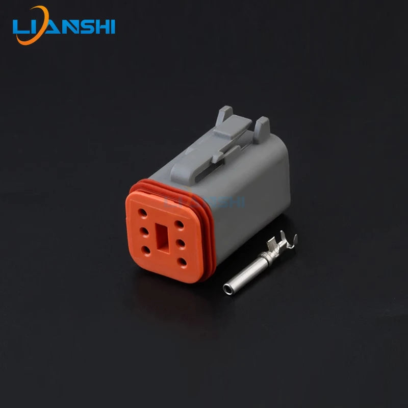 DT06-6S DT04-6P Deutsch waterproof connector car day running lights modified wiring harness plug LED spotlight harness