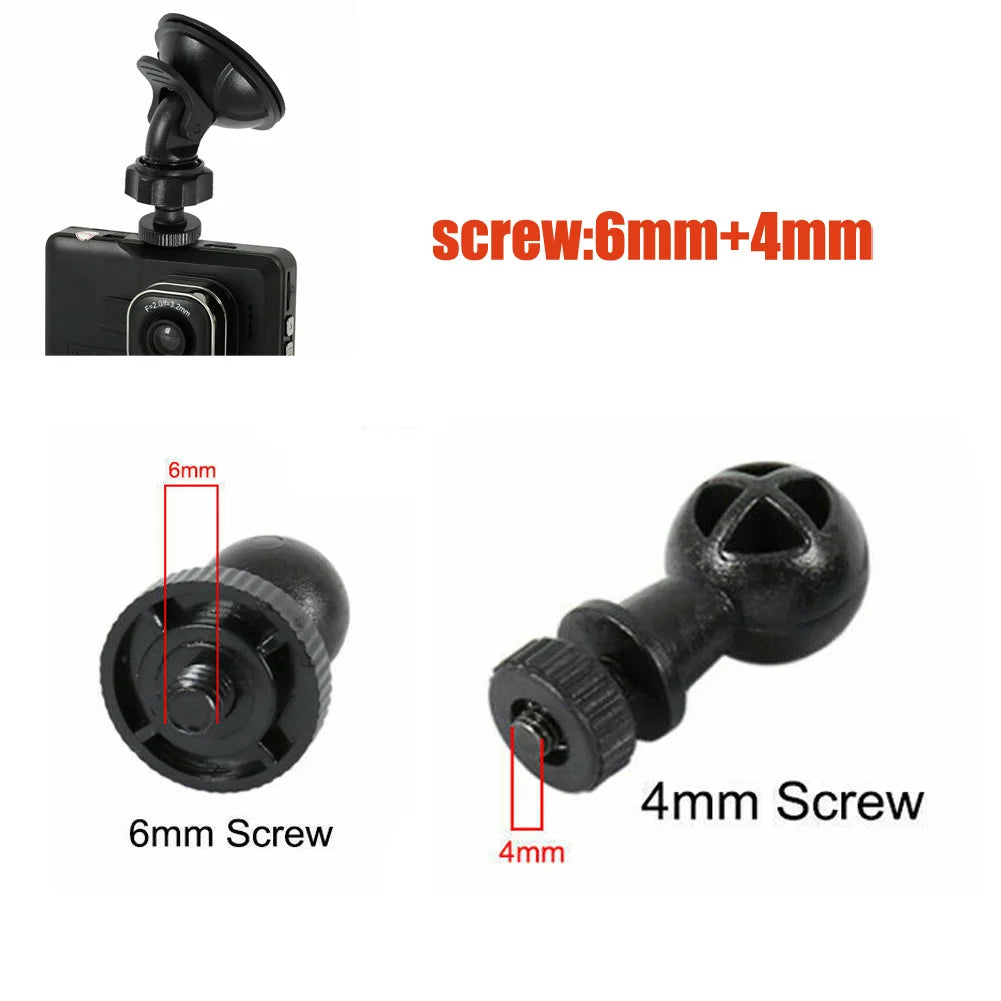 Car Mounted Recorder Bracket Car Video Recorder Suction Cup Bracket Camera Stand Suction Cup 4mm+6mm Car Accessories