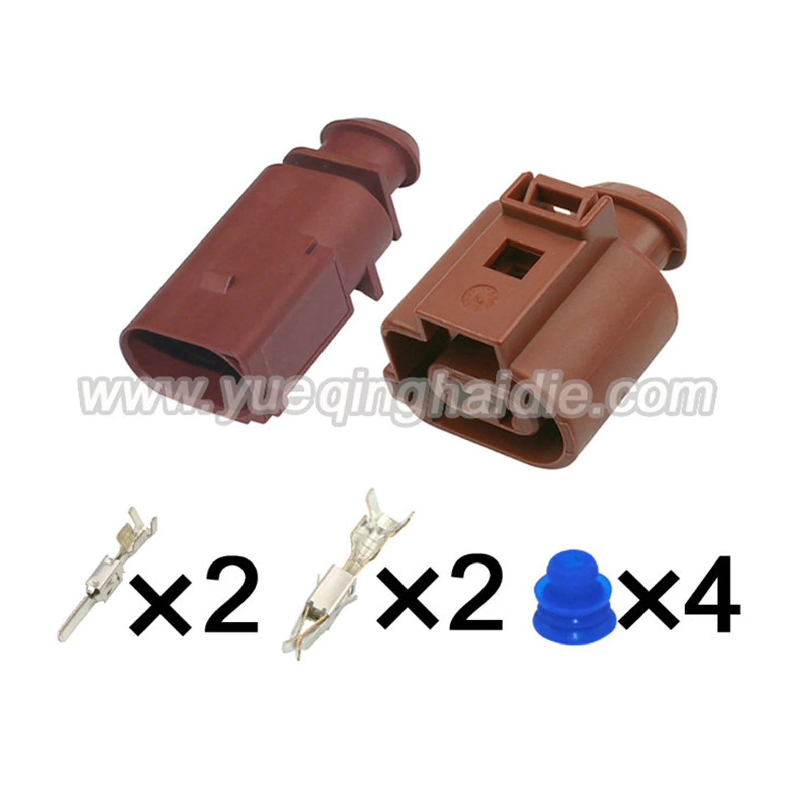 2Pin Connector Waterproof 3.5mm Male Female Connectors Automotive Wire Harness Cable Plug for Toyota FVW Audi A4 Q5 1J0973822A