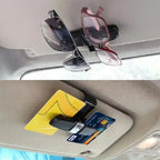 Car Glasses Case Universal Car Sun Visor Glasses Holder Sunglasses Clip Card Ticket Eyeglasses Holder Auto Interior Amagi
