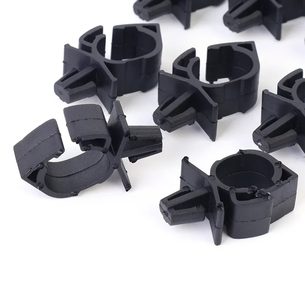 100pc Car Wiring Harness Fastener Route Fixed Retainer Clip Corrugated Pipe Tie Wrap Cable Clamp Oil Pipe Beam Line Hose Bracket
