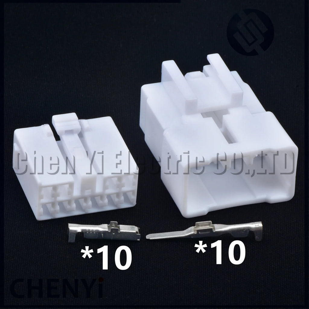10 Pin Auto connector Car amplifier CD player Wire harness plug 7283-1100 MG651056 MG641059 90980-10801 6240-5196 For Toyota
