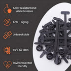 Nylon Cable Tie Buckle Universal Car Fender Trunk Engine Guard Panel Wire Management Secure Auto Fastener Screw Replacement Clip