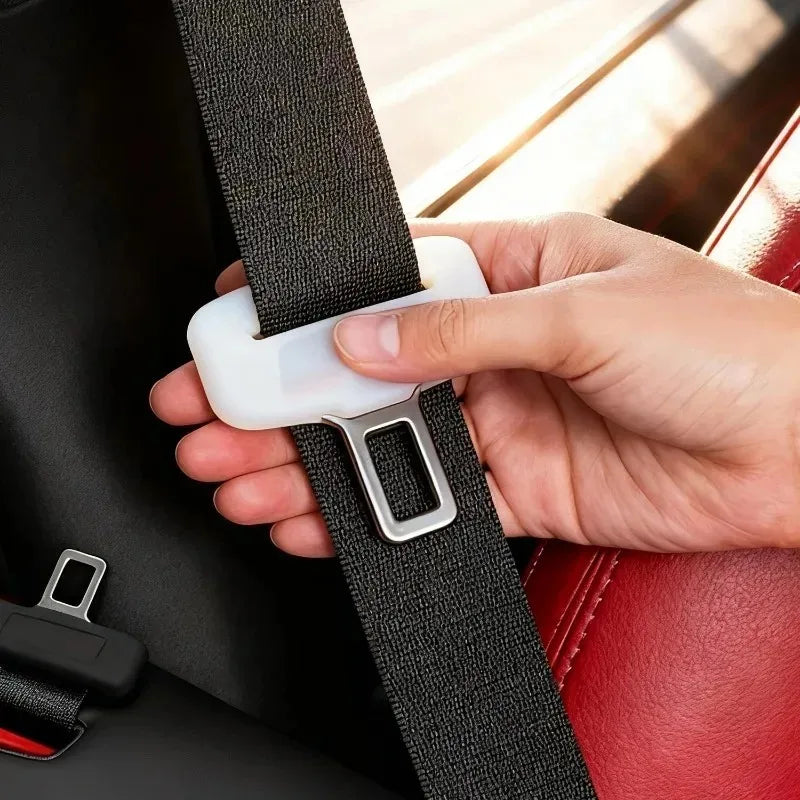 4types Silicone Anti-Collision Case Seat Belt Buckle Protector Soft Silicone Protection Anti Scratch Seat Belt Buckle Accessory