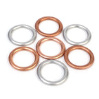 Car Oil Pan Drain Gasket Drainage Bolt Pad Aluminum/ Copper Oil Drain Plug Gasket Replaceable Accessories for Volkswagen Audi