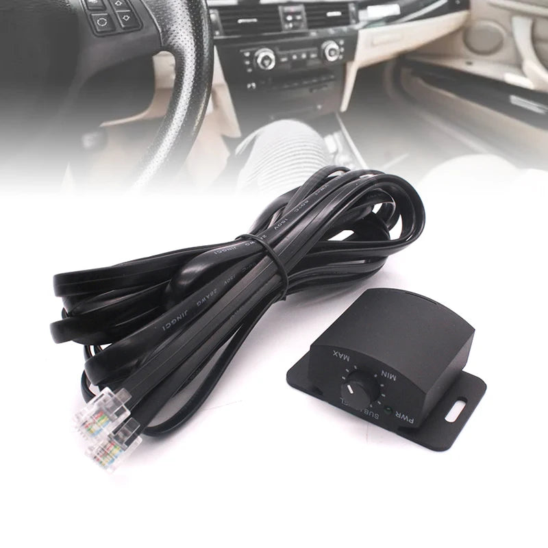 Car Amplifier Volume Remote Controller Speakers Subwoofer Volume Adjustable Switch Converter Subwoofer Volume Adjuster