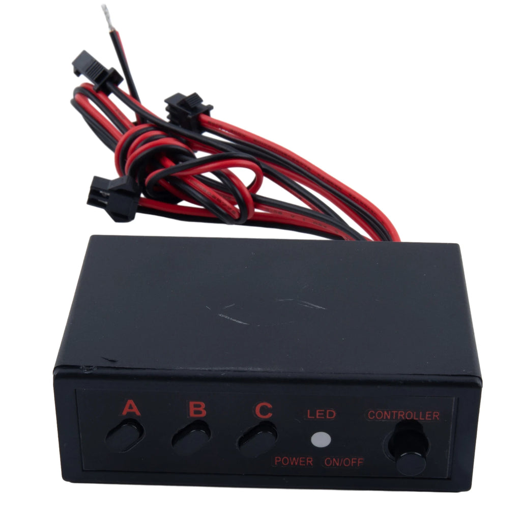 Auto 4 Ways LED Strobe Flash Light Lamp Flasher Flashing Controller Box 12V Car Accessories Controller Switch