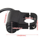 Waterproof Motorbike Fog Spotlight Switch Motorcycle Handlebar Headlight Fog Light On Off Switch Signals Light Control Button