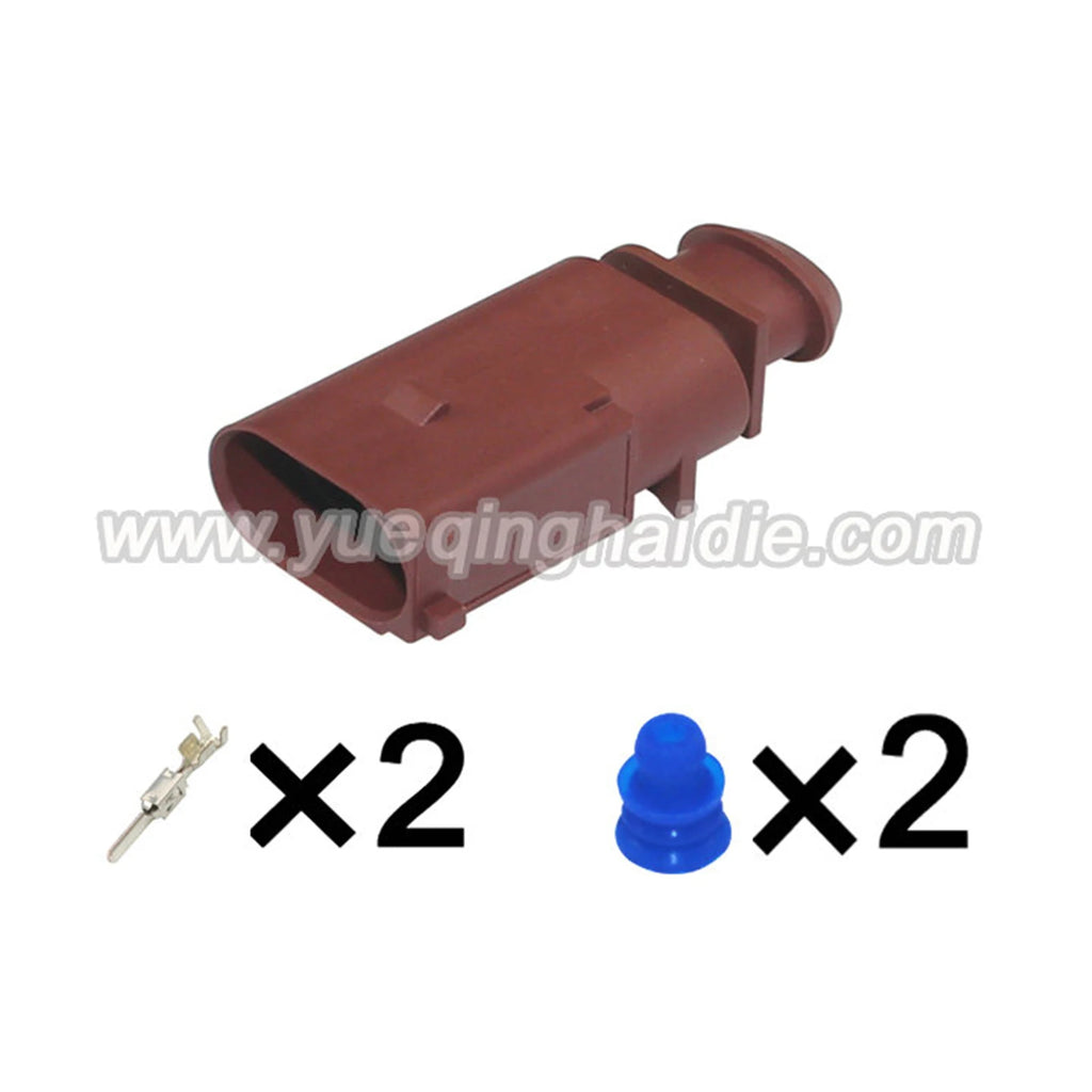 2Pin Connector Waterproof 3.5mm Male Female Connectors Automotive Wire Harness Cable Plug for Toyota FVW Audi A4 Q5 1J0973822A