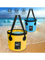 Portable Foldable Water Bucket Fishing Bucket Folding Water Container for Travelling Camping Hiking Fishing Washing Amagi