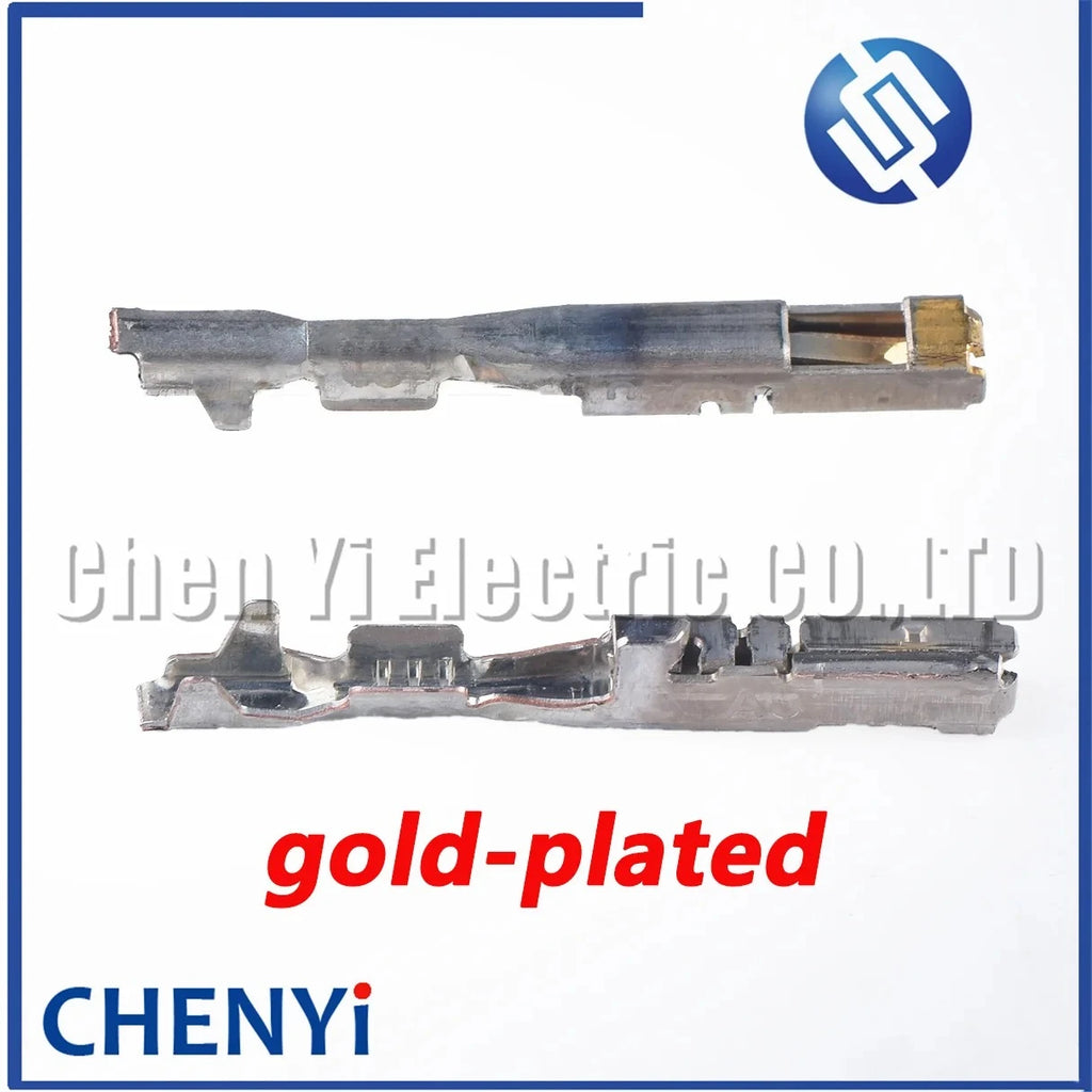 10/50 Pcs automobile connectors wire terminal crimp electrical pin Brass tinned gold-plated terminals 1674311-1 82998-12870