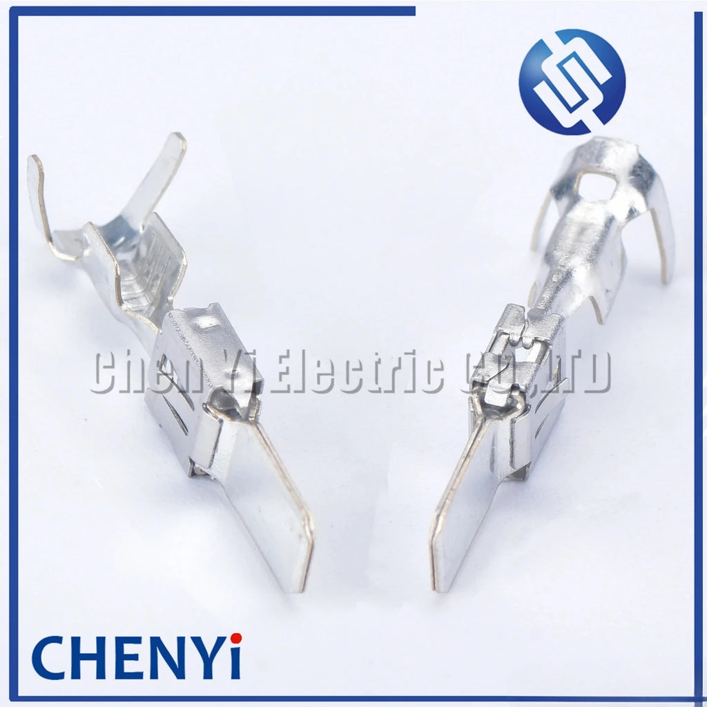 20 pcs 6.3mm automotive crimp wire terminal spade male electrical connector metal pins 2-963736-1 1-968050-1