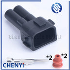 5 Set 2 Pin Auto Fuel Injector OBD2 Waterproof Wire Connector Car Electrical Plug 6189-0553 1996-2002 For Honda CRV Civic NH1