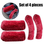 Motorbike Plush Handlebar Covers Winter Warm Imitation Plush Electric Car Motorbike Handlebar Cover Anti-slip Handlebar Sleeve