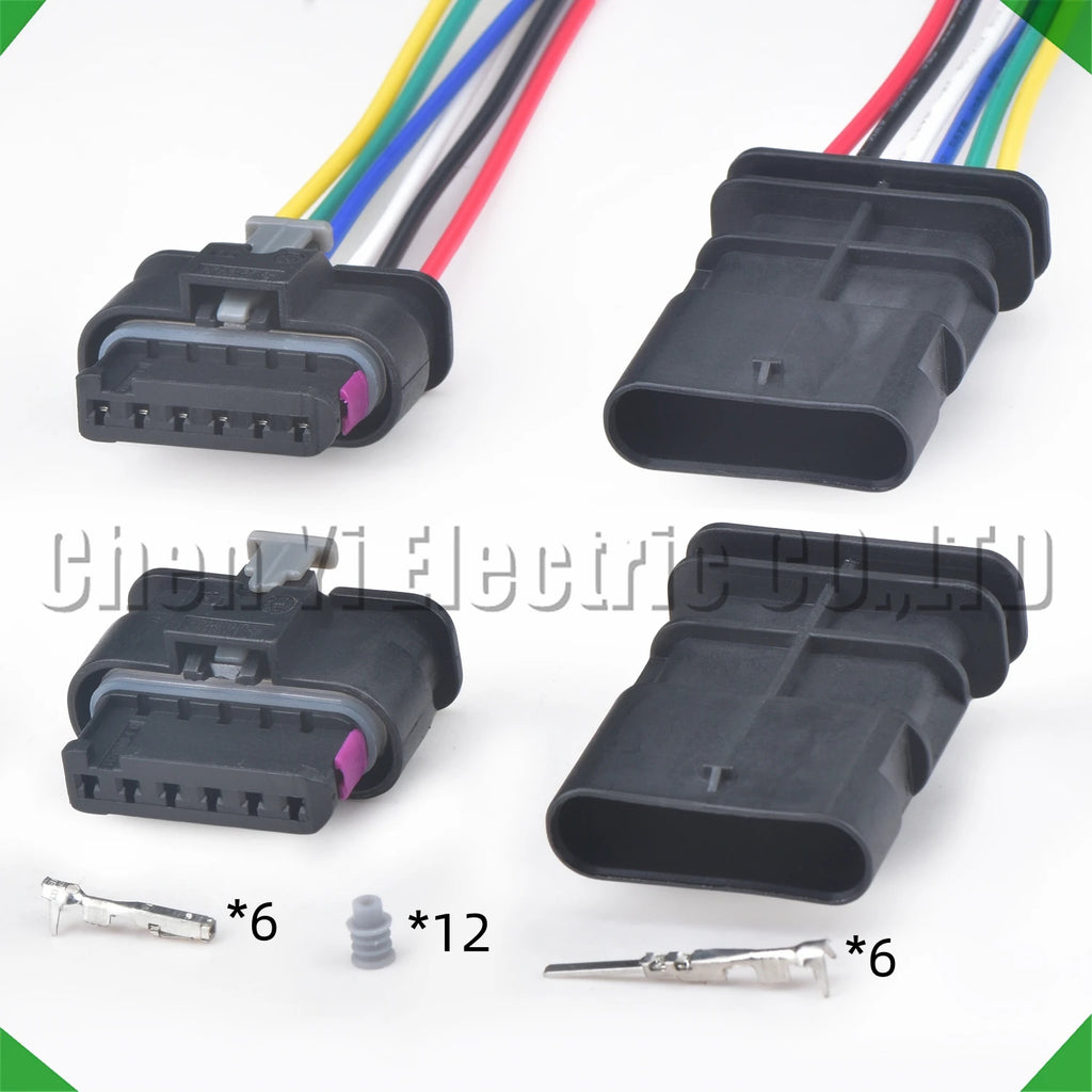 6-pin auto connector connector automotive connectors harness 4f0973706 vw audi bmw