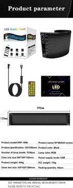 Devil Eyes LED Matrix Display Flexible Pixel Screen APP Controlled Scrolling Car Truck Window Light Panel Waterproof DIY Amagi