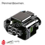 1 Set 3 Pin 3.5mm Auto Waterproof Electrical Cable Connectors Wire Harness Plug Socket Plastic Housing 15397338