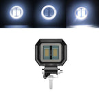 Motorcycle LED Angel Eye Work Light Bar Spot Lamp Offroad Car Boat Truck SUV Pickup 12V 24V Driving Fog Lamp Headlight Amagi