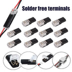 20/1pcs 2 Pin Way Plug Electrical Connector Wire Cable Automotive Strip Terminal Connection Car Waterproof Electrical Connector