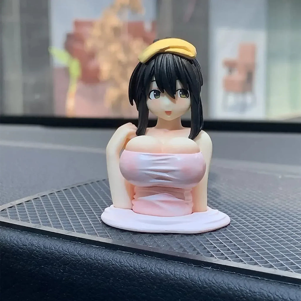 Interior Car Dashboard Decorations Widget Sexy Anime Chest Shaking Ornament for Girls Boys Home Decor Gifts Amagi