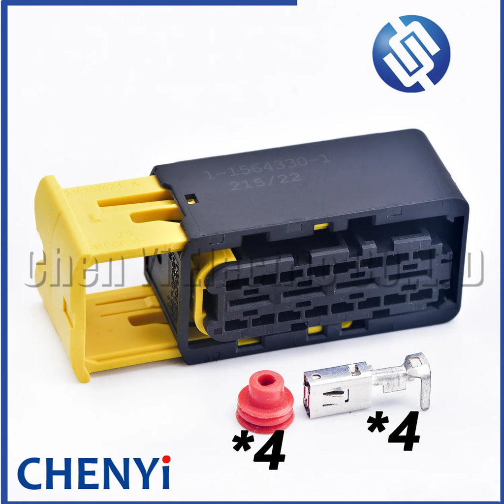 4 Pin Automobile waterproof connector 6.3mm Series Auto chassis gearbox Wire harness plug 1-1564330-1 1-1564534-1 1-1564536-1