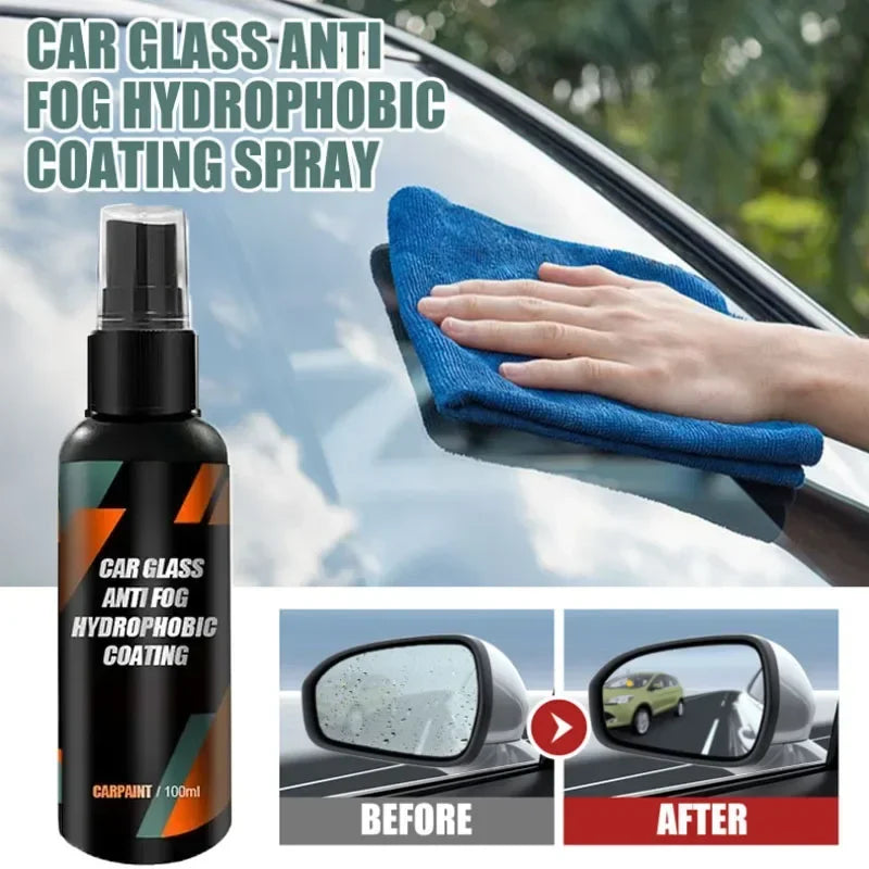 100ml Anti-Rain for Car Glass Water Repellent Spray Windshield Mask Hydrophobic Anti-fogging Agent Protection Coating Auto Clean