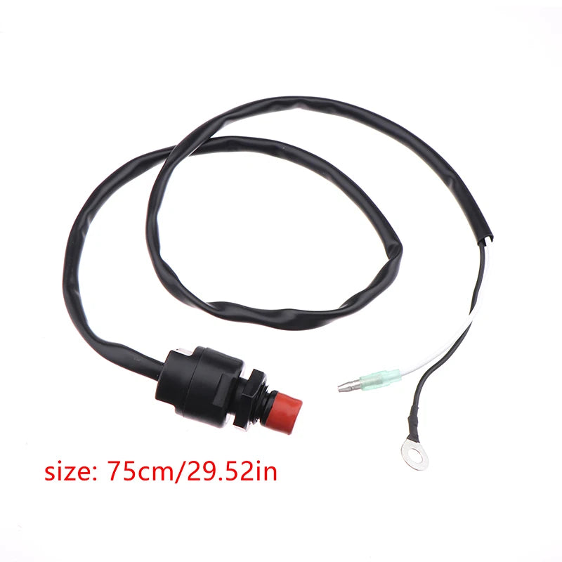 1Pcs Universal Boat Outboard Engine Motor Start Kill Switch Keyless Push Button Applicable For Ships