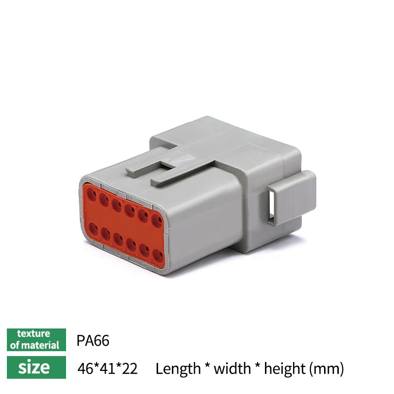 5/10/20Sets Deutsch DT Waterproof Connector Electrical Wire Socket Plug For Car 2P/3P/4P/6P/8P Kit Box Suit DT06-4S DT04-2P DT06
