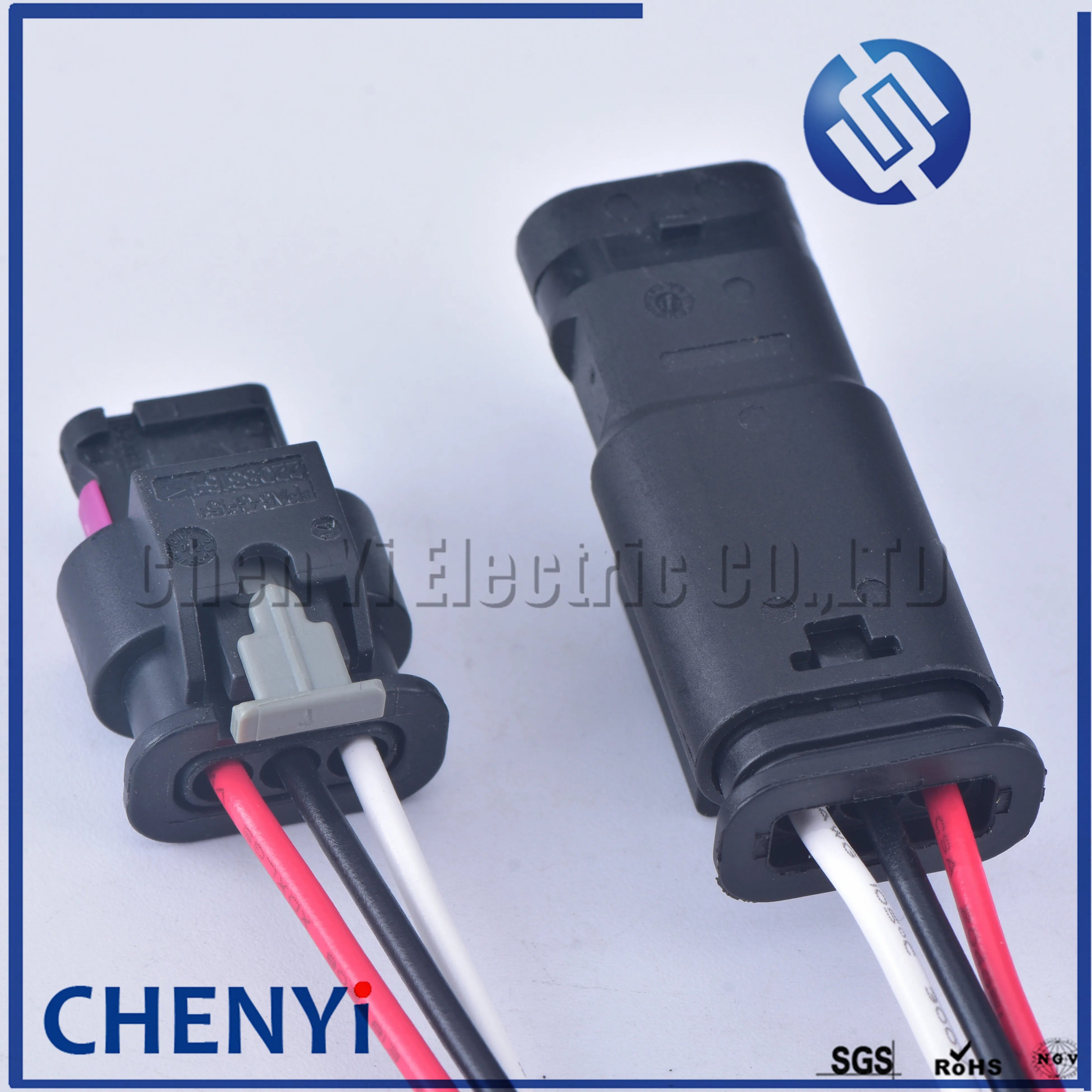 3 Pin PDC Parking Sensor Plug Connector For PASSAT A1 A3 A4 A6 A7 Q5 Q7 R8 4F0973703 1718653-1 4F0 973 703 With 15cm wire