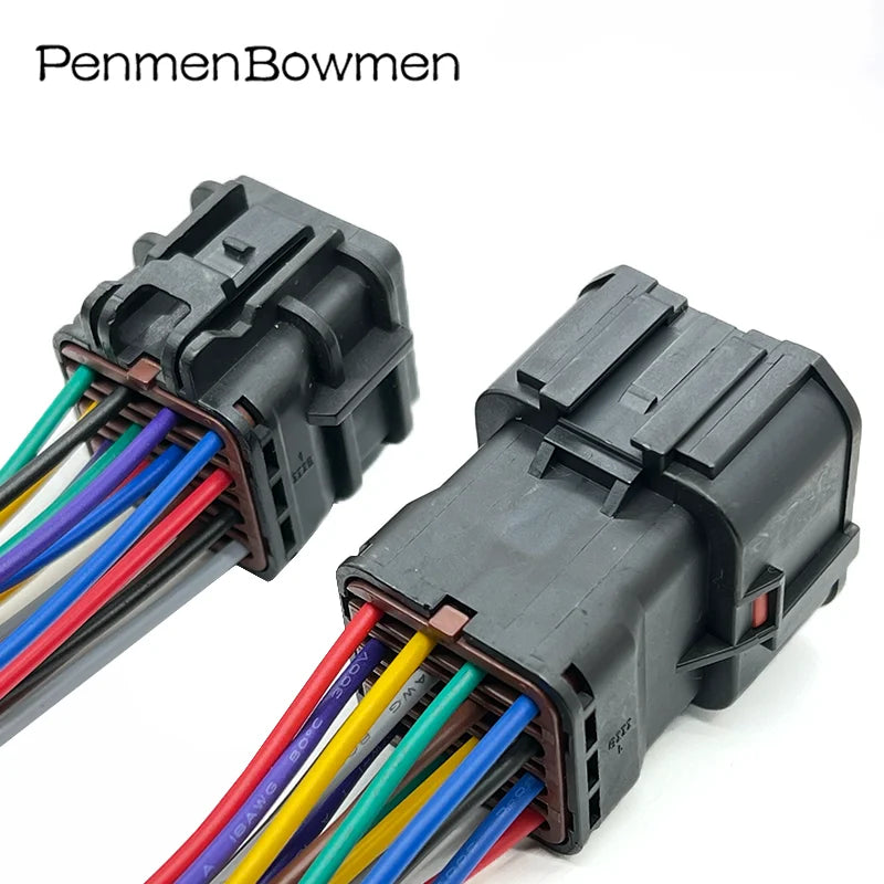 1 Set 16 Pin 1.8mm Auto Radar Plug Wiring Harness Electronic Waterproof Connector With Cable 7123-7564-40 7222-7564-40
