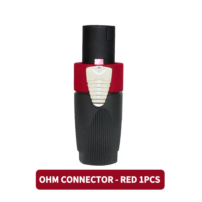 Professional NL4FC Speakon 4Pin Audio XLR Connector with Ohm Head and Solder-Free Amplifier Terminal for Superior Sound Quality