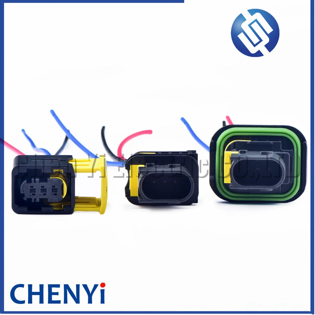 3 Pin female or male waterproof injector connector automotive electrical car ECU connector 1-1418448-1 1-1703843-1 1-1670730-1