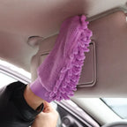 1/3/5PCS Microfiber Car Wash Double-faced Glove Soft Mesh Random Color Detailing Chenille Waterproof Mitt Car Cleaning Tool