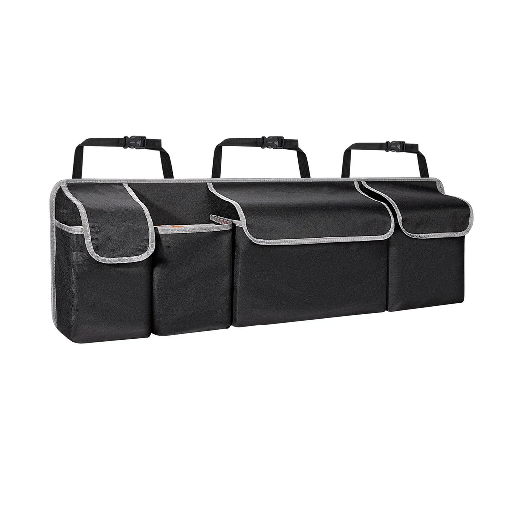 Car Trunk Organizer Durable Waterproof Collapsible with 4 Pockets Ideal for SUVs, Trucks MPVs Backseat or Trunk Storage Amagi