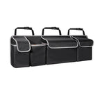 Car Trunk Organizer Durable Waterproof Collapsible with 4 Pockets Ideal for SUVs, Trucks MPVs Backseat or Trunk Storage Amagi