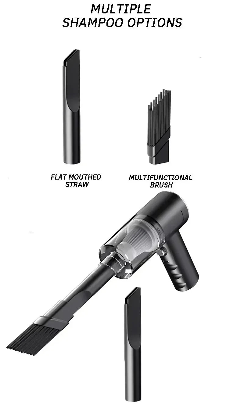 Car Vacuum Cleaner Powerful Cleaning Machine Handheld Car Vacuum Rechargeable Wireless Cleaner For Car Home Pet Hair Amagi