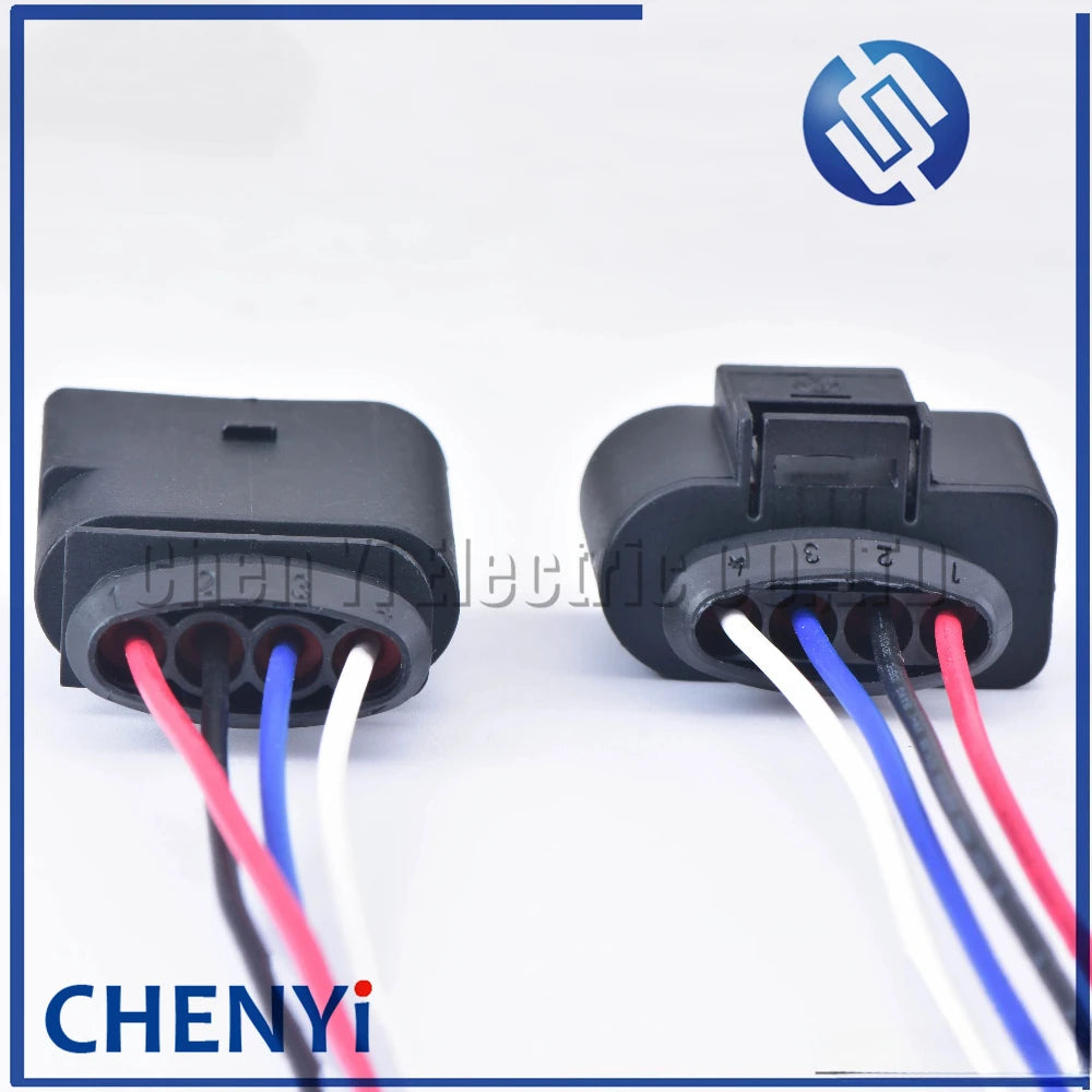 4 Pin 3.5 Waterproof connector 4B0973724 Ignition coil Extension adapter electrical wire plug 1J0973724 With harness 1J0 973 724