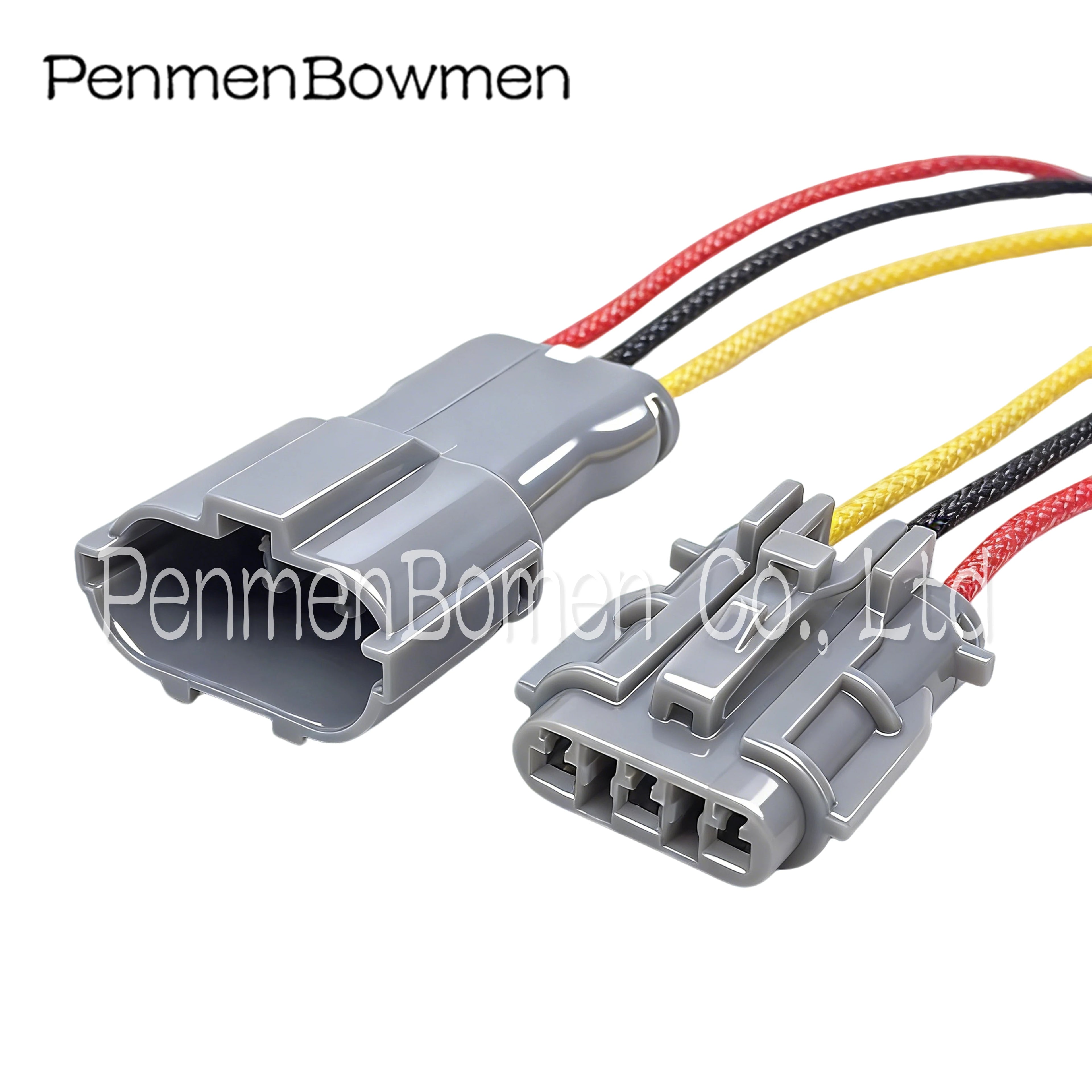 1 Set 3 Pin Car Engine Adapter Insert Spring Electrical Cable Connectors Female Male Wire Harness Plug 7222-7434-40 7123-7434-40