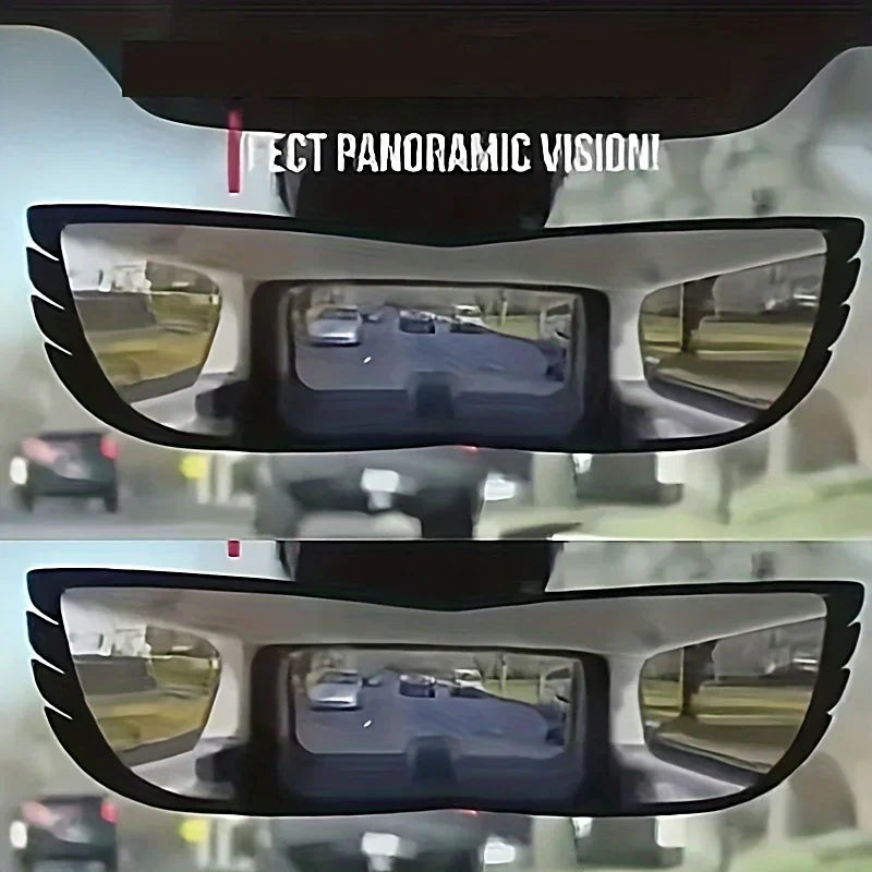 Curved Rearview Blind Spot Mirror Enhanced Field of View Curved Blind Spot Mirror HD Glass Wide Angle Mirror for Car Truck Amagi